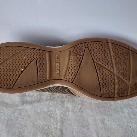 Sperry Top-Sider Leather Upper Boat Shoes Loafers With Zebra Print Size 6.5 M - Picture 15 of 16